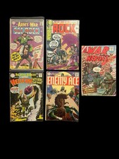 Lot Of 5 Vintage War Comics - Sgt. Rock #169, #230 Etc. picture