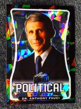 Dr. Anthony Fauci #'d/ 5 ⋆ BLACK CRYSTAL REFRACTOR ⌛ Leaf Metal 2020 Political picture
