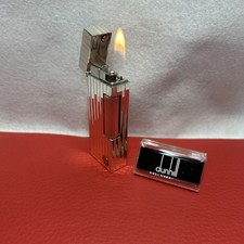 Dunhill D5121 Lighter Silver Bamboo Pattern d Mark Overhauled picture