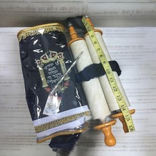 XLarge Hebrew Sefer Torah Scroll Book Jewish Israel Holy Bible with Pointer picture