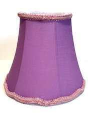 New Victorian Purple/Pink Scallop Gallery Bottom Victorian Lampshade 7-5/8”x 9” picture