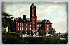 High School In St Joseph MO C1910's Postcard S21 picture
