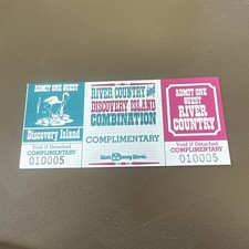Walt Disney  River Country Discovery Island UNUSED  Ticket 1987- picture