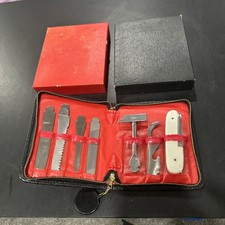 1961 Barlow Japan 7p Multi Tool Kit  Leather Zip Case Carmenita Ford Truck Sales picture