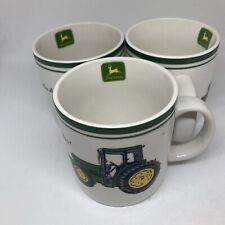 Vintage John Deere Tractor Gibson China Coffee Cups/ Mug Set Of 3 picture