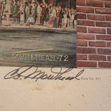 VTG CG Morehead Signed Grand Ole Opry Framed Print Nashville TN 1973 Music picture