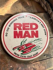 Vintage RED MAN Hydroplane Racing Pinback US Coast Guard America’s Best Crew picture