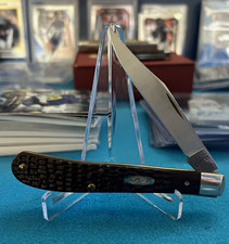 Case XX Trapper 1-Blade Slipjoint Pocketknife Brown Synthetic SS Clip 1998 picture