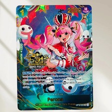 One Piece Perona OP12-034 Anniversary Holographic Collectible Card picture