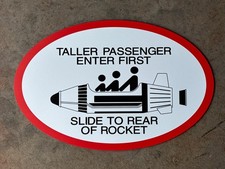 Disneyland Rocket Jets Attraction loading Area Sign Prop picture