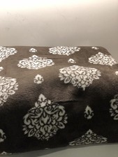 Docofil Portugal King Soft Blanket Brown Damask Medallion  Cotton Blend NWT picture