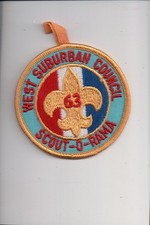 1963 West Suburban Council Scout-O-Rama patch picture