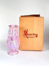 Mosser PINK CARNIVAL Glass Owl Fairy Lamp LIMITED EDITION picture