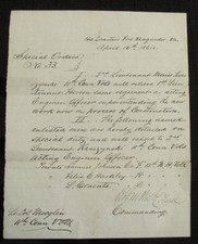 CIVIL WAR WILLIAMSBURG FORT MAGRUDER 11th CONNECTICUT GENERAL ROBERT WEST SIGNED picture