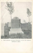 c1905 Katherine Gaylord Monument Old Cemetery Antique c1905 Burlington CT  P128 picture