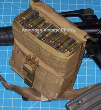 Pouch Military Magazine SAW Case Pouch Coyote 200 Rnd MOLLE  Dump Ration Issue picture