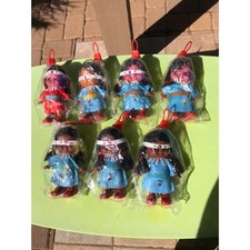 NEW Sealed Vintage 80s Native American novelty Souvenir Dolls 6