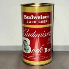 Budweiser Bock REPLICA / NOVELTY beer can, paper label picture