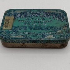 Vintage Edgeworth Sliced Pipe Tobacco Tin with Hinged Lid Partial Tax Stamp picture