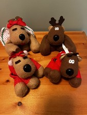 Vintage Rodney Reindeer & Friends Plush Full Set  Burger King 1980s Hallmark picture
