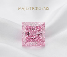 2 Ct Princess Cut Pink Lab Grown Diamond VVS1 D Certified Loose Stone picture