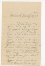 1906 Handwritten Letter Mohawk Hill NY John Radel 25th Anniversary picture