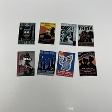 Lot of 8 Vintage 2000 Futurama Refrigerator Mini 2.5” Magnets Zoidberg Leela picture