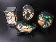 Lot Of 4 - Vintage San You Japanese Carving picture