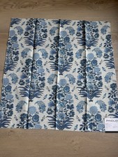 Pindler P6794 ASHA LAPIS Fabric Memo Swatch Multi Color Floral Blue + White picture