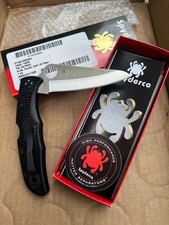 C91PBK2 Spyderco Pacific Salt 2 Folding Knife Black FRN Handle *NIB* picture