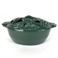 LL Bean Cast Iron Woodstove Steamer Humidifier Oak Leaf & Pine Cones John Wright picture