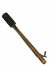ANTIQUE BUTCHERS HAMMER MEAT TENDERIZER SOLID IRON OAK TOOL 19thC PRIMITIVE picture