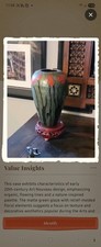 VINTAGE, ART NOUVEAU, DECO, CRAFTSMAN, VASE. WIth STAND. Circa 1900 - 1937 picture