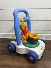 Winnie the Pooh VINTAGE Mattel Pooh Walker Push Toy Baby 1997 RARE picture