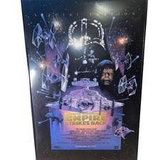 Star Wars Empire Strikes Back 1997 Special Edition Framed Poster 24x36 W/ Lights picture