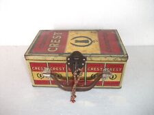 Vintage Ogden's Crest Cigarette Ad Litho Tin Box, Collectible picture