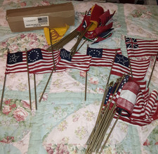 Lot of 46 4 X 6 Flags USA Early Don't Tread on Me Liberty or Death See pics each picture
