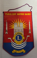 Vintage Lions Club International Banner From the Paris-Est Notre-Dame in France picture