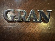 Vintage GRAN Metal Car Emblem  picture