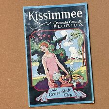 VTG TOURISM BROCHURE | KISSIMMEE FLORIDA | 1920's RARE LITHO ART DECO COVER picture