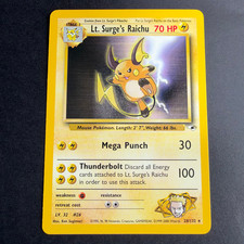 Pokemon TCG Lt. Surge's Raichu Gym Heroes 028/132 Rare Unlimited NM picture