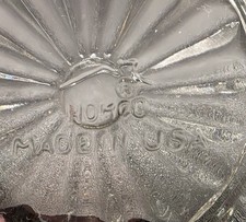 Vintage 1970s HOMCO Clear Glass Fairy Lamp – 2-Piece Cubist Candle Holder picture