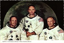 Vintage Postcard 4x6- Apollo 11 Astronauts, Neil A. Armstrong, M UnPost 1960-80s picture