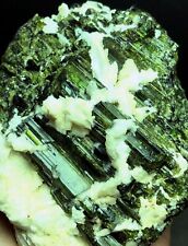 1239g 1PC Clear Tourmaline—GREEN Tourmaline Crystal Rough gem Rock Specimen g941 picture