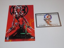 WHITE WIDOW #5 - STAR WARS JAMIE TYNDALL & BENNY POWELL SIGNED + REMARK COA NM picture