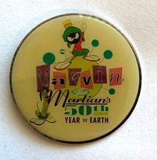 1998 Warner Bros. Looney Tunes Marvin the Martian 50th Year on Earth Pin picture