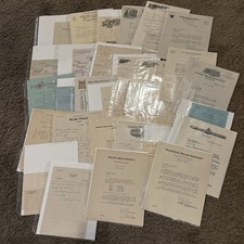 Huge Antique Ephemera Bulk Paper Lot Collection Letterhead Invoice So California picture