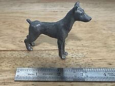 Vintage Pewter Doberman Pinscher Dog Figurine  Unbranded picture
