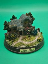 Thomas Kinkade Heather's Hutch Lighted Cabin Figure Tested And Working Vintage picture