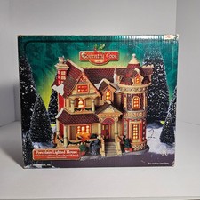 Lemax Coventry Cove Whartons Manor Porcelain Lighted House 2003 Village Decor picture
